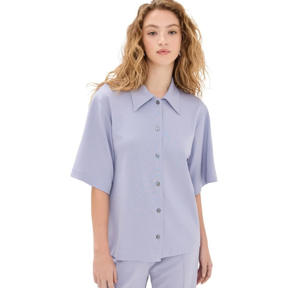 BITE NWT Jersey Shortsleeve Shirt Ladies Size Large Hyacinth Color